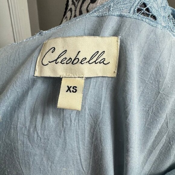 Cleobella Marina blue Mini Dress with cutout Aztec neckline - Picture 10 of 11